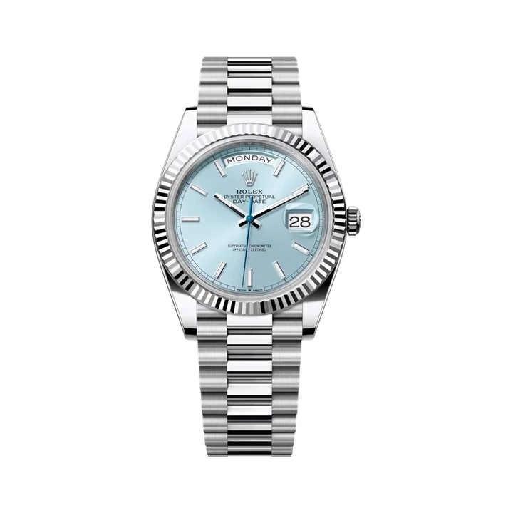 Rolex Day-Date 40 (Ice Blue) at Yousef Watch