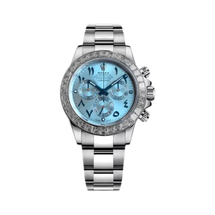 Rolex Cosmograph Daytona (Arabic Ice Blue) at Yousef Watch