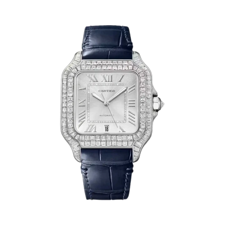 Cartier Santos de Cartier Large (Diamond Set) at Yousef Watch