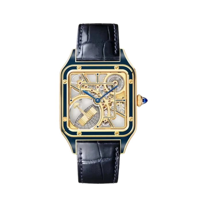 Cartier Santos-Dumont Skeleton Large (Yellow Gold) at Yousef Watch