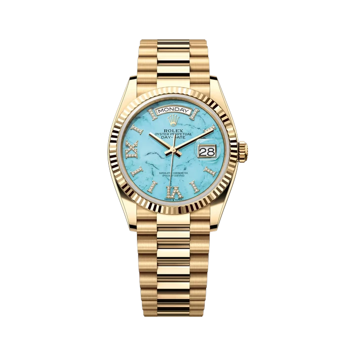 Rolex Day-Date 36 (Turquoise) at Yousef Watch