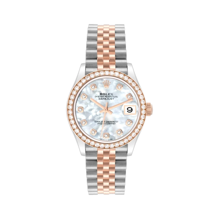 Rolex Datejust 31 (Mother-of-Pearl, Diamond Bezel) at Yousef Watch