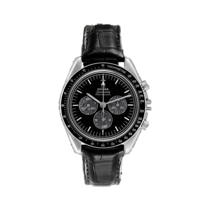 Omega Speedmaster Moonwatch (Black meteorite Dial) at Yousef Watch