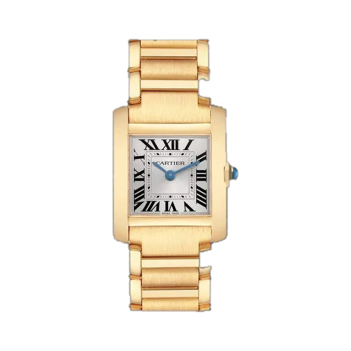 Cartier Tank Française (Gold sunray Dial) at Yousef Watch