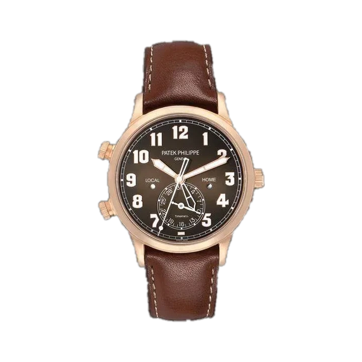 Patek Philippe Calatrava Pilot (Black sunburst Dial) at Yousef Watch